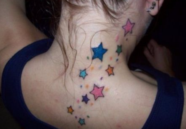 Gambar bintang dengan warna-warni yang menawan